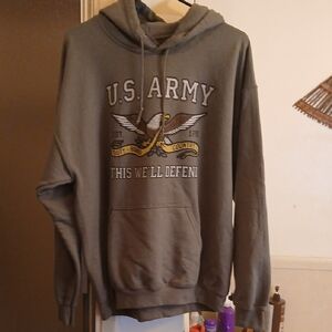 U.S.Army/army‎ Green Hoodie, Mens.sz.L